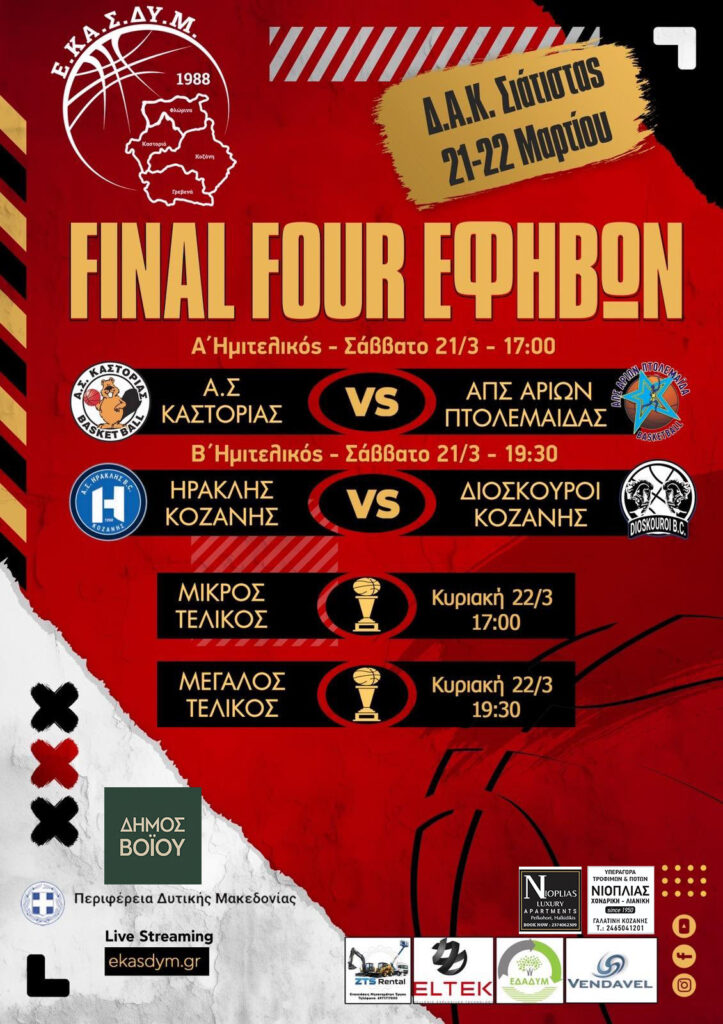 Αφίσα Final Four Εφήβων